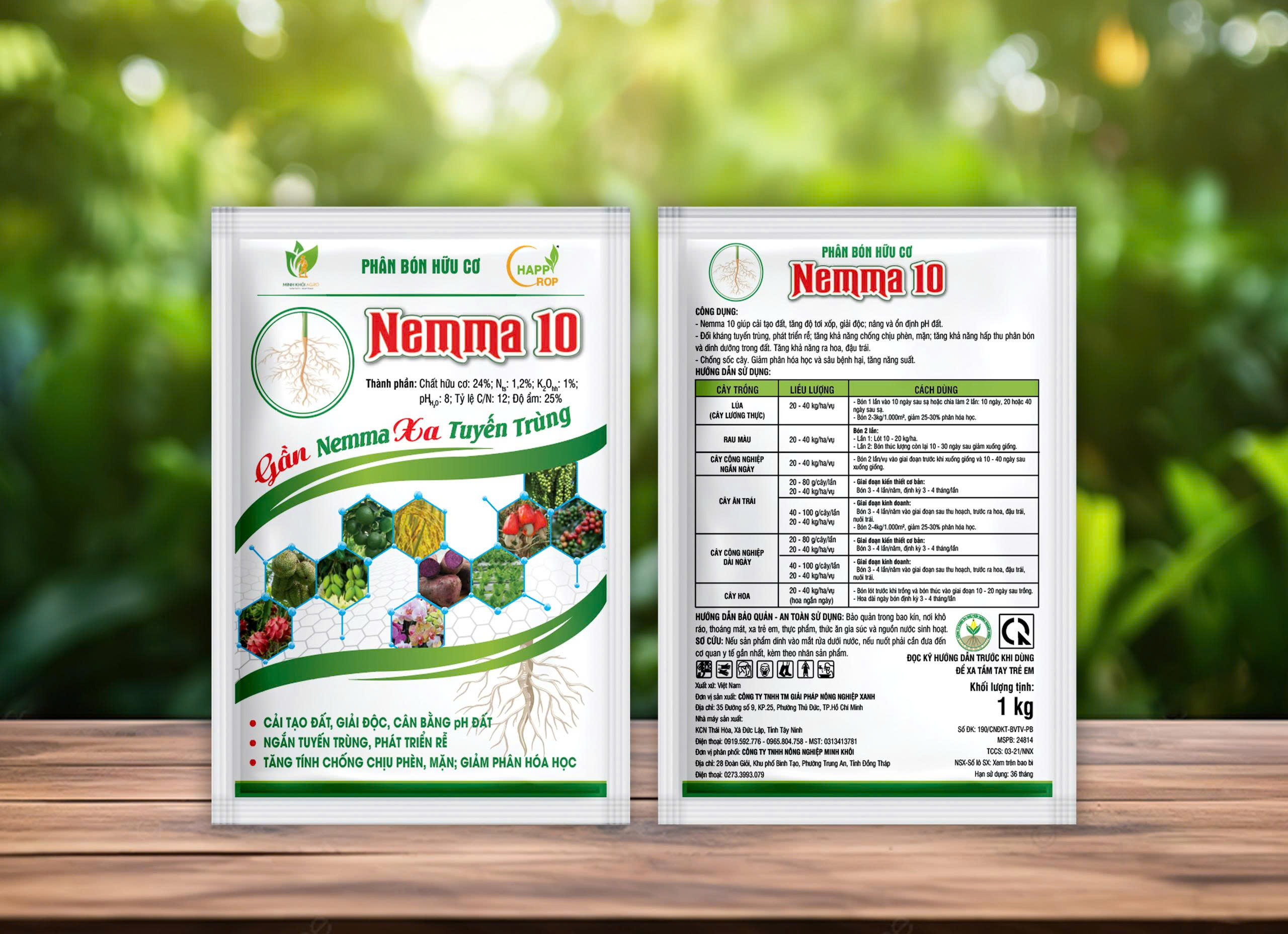 Phân bón hữu cơ Nemma 10 - Gói 1kg